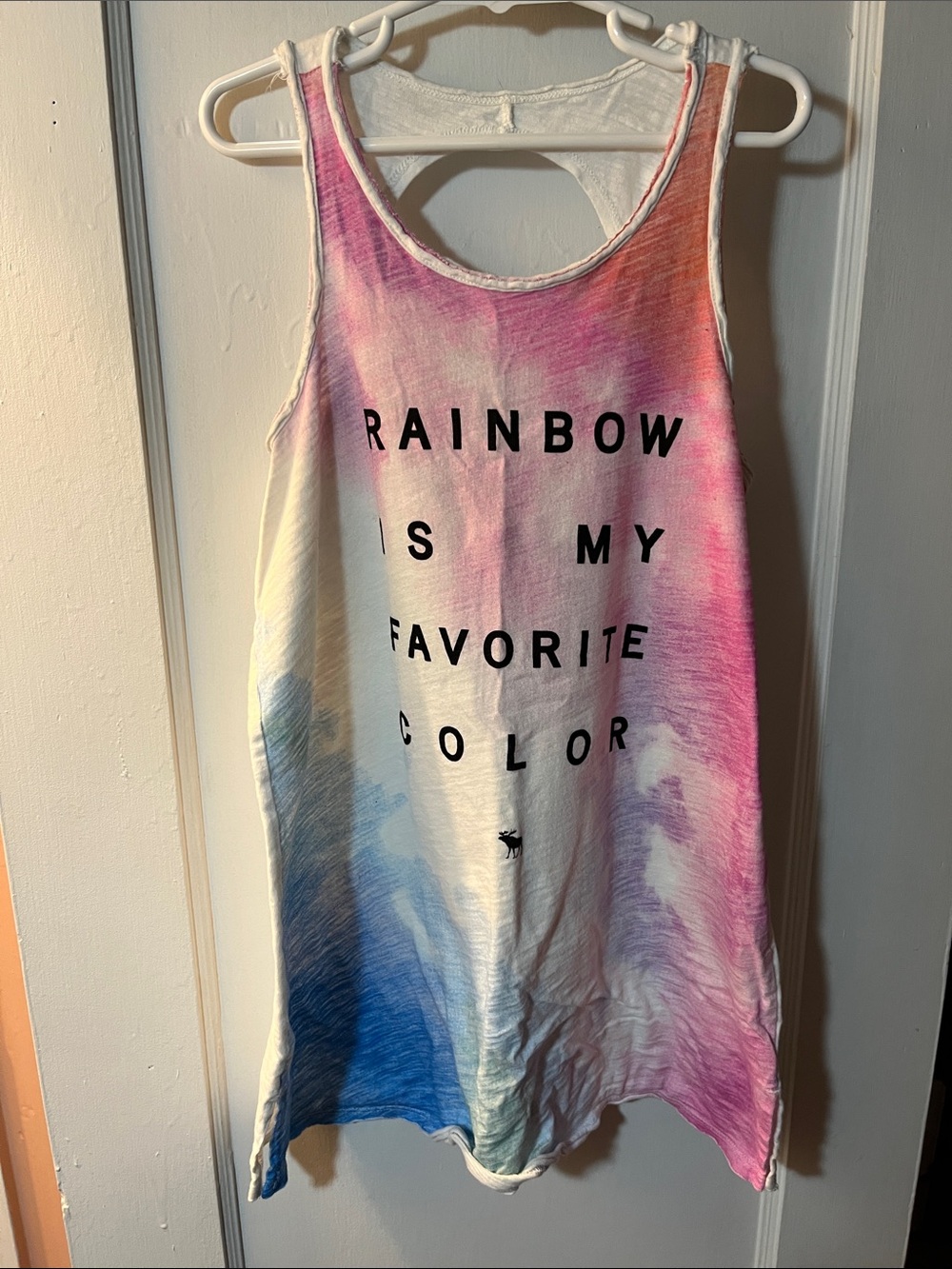 abercrombie kids Tie-Dye Tank Top in Pink, Blue, Cream